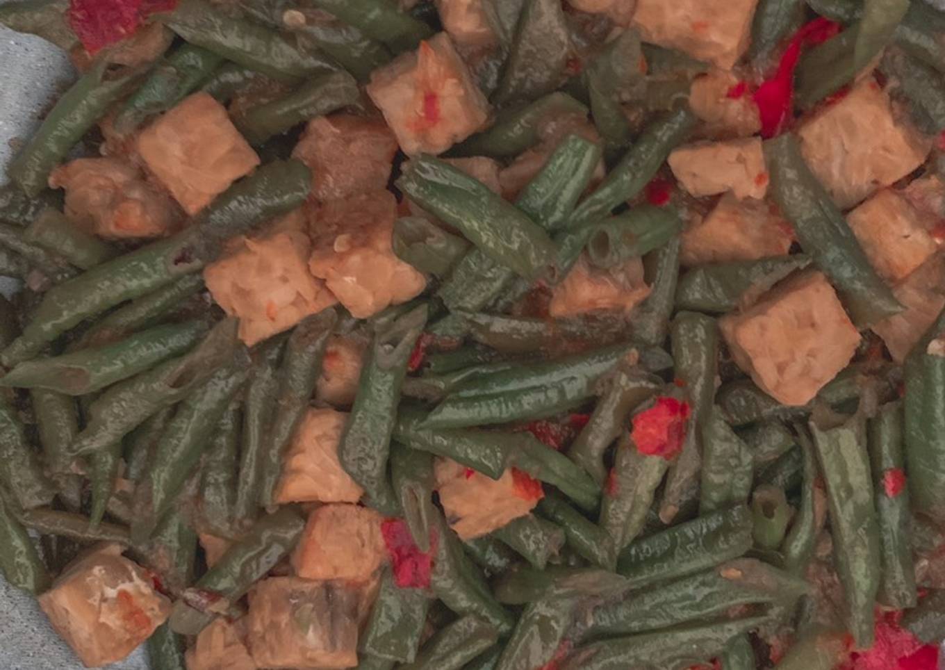 Orak arik tempe kacang panjang