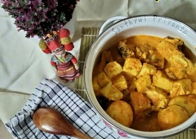 186. Gulai Telur Ayam Tahu [Ala Padang/Minang]