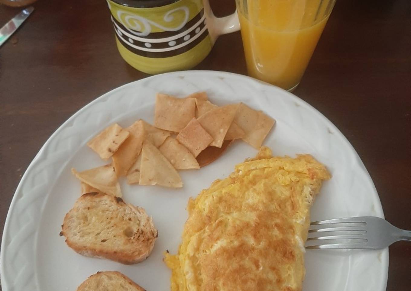 Omelette de jamón y queso #2