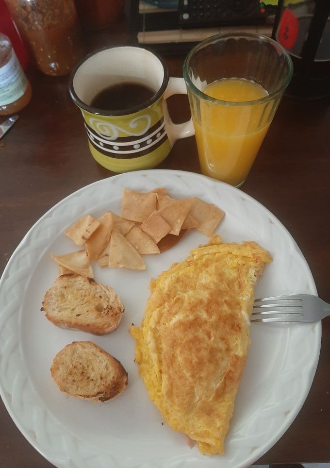 Una foto de Omelette de jamón y queso #2