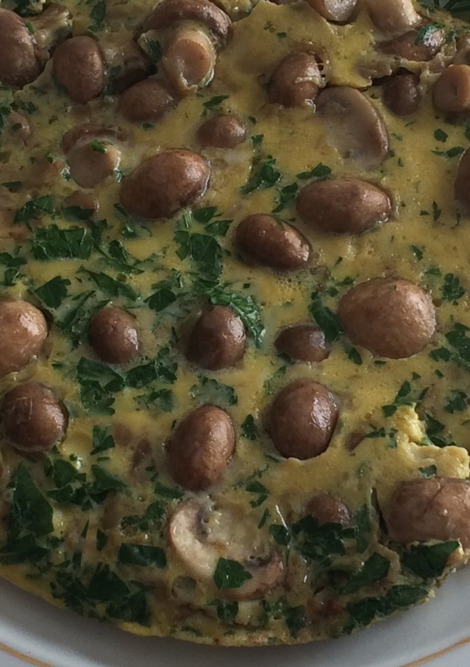 Una foto de Tortilla de portobello