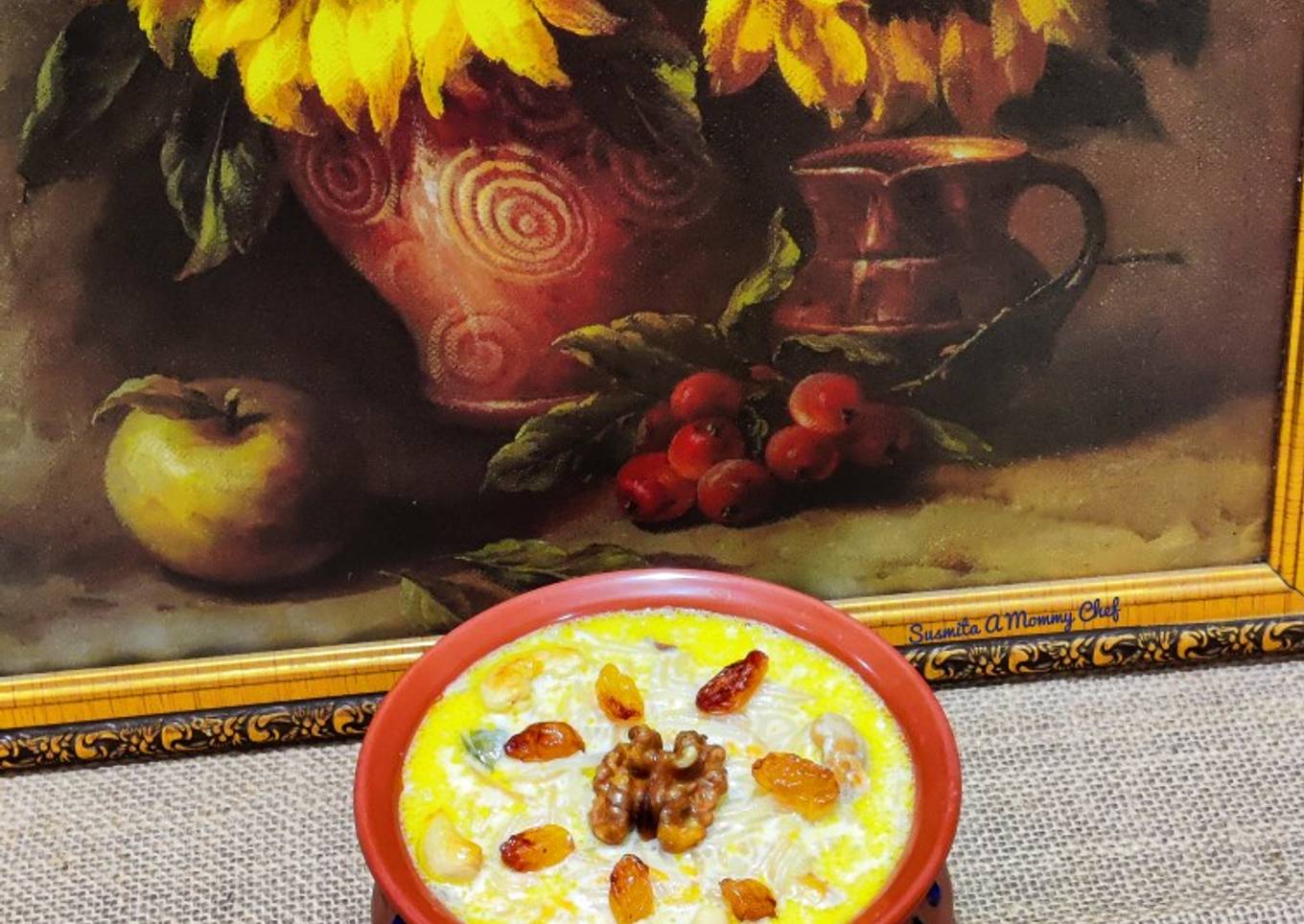 Vermicelli-carrot kheer (semiya- gajar kheer)