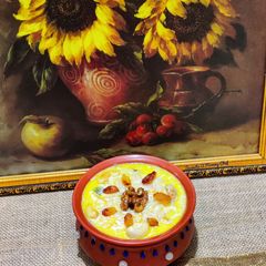A picture of Vermicelli-carrot kheer (semiya- gajar kheer).