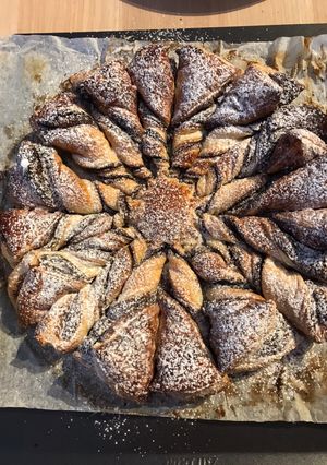 Une photo de Soleil feuilleté au Nutella