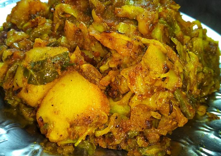 Easiest Way to Prepare Super Quick Homemade Cabbage Potatoes fry