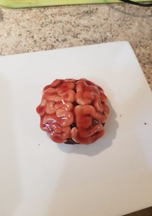 Une photo de Brownies cervelle pour Halloween