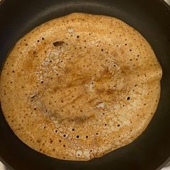 A picture of Methi dosa.