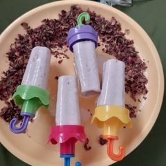 A picture of Plum flavoured pop slices.