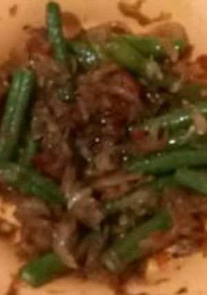 Foto resep Tumis rebon kacang panjang