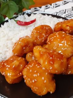 Mézes-szezámmagos csirkemell recept fotója