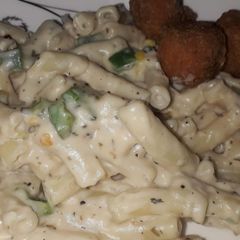 Chicken Cheese Balls White Sauce Penne Pasta ❤ A picture of Chicken Cheese Balls White Sauce Penne Pasta ❤.