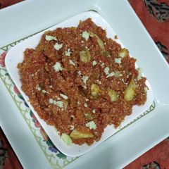 Gajar Halwa in pressure cooker A picture of Gajar Halwa in pressure cooker.