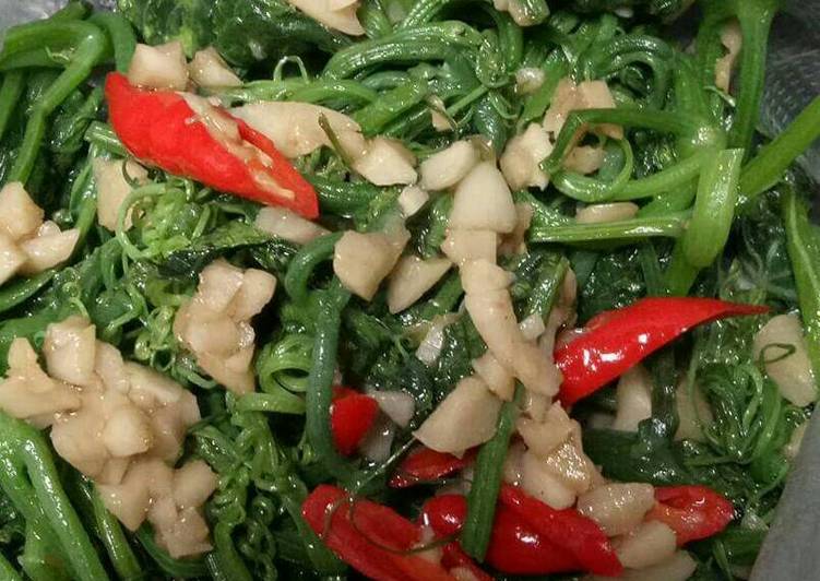 Langkah meracik Cah pucuk labu yang sempurna