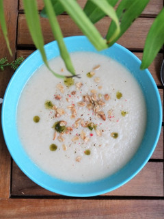 Una foto de Sopa fría de melón saludable