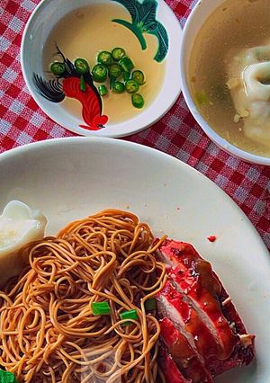Gambar Mee Kicap Wantan & Ayam Char Siew ✨🌸