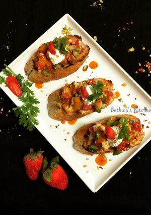 A picture of Bruschetta.