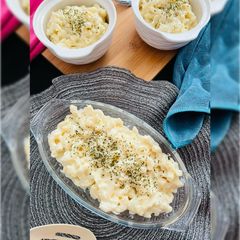 A picture of Mac & Cheese.