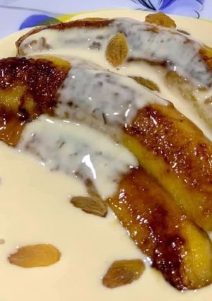 Gambar Pisang bersos kastard