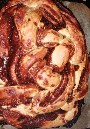 Narancsos-csokis challah recept fotója