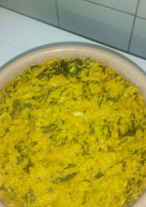 A picture of Ukwa with bitterleaf.