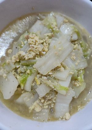 Foto resep Sawi telur orak arik