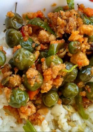 Foto resep Oseng Oncom Lenca kemangi Pedas