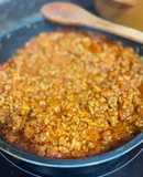 Salsa boloñesa muy fácil y rápida con zanahoria y cebolla