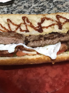 Una foto de Bocadillo de hamburgesa