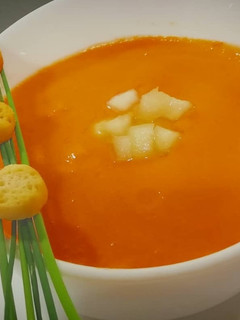 Una foto de Gazpacho con melón