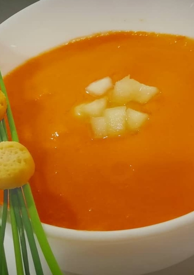 Una foto de Gazpacho con melón