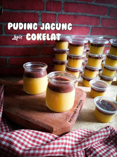 Foto resep Puding Jagung lapis cokelat