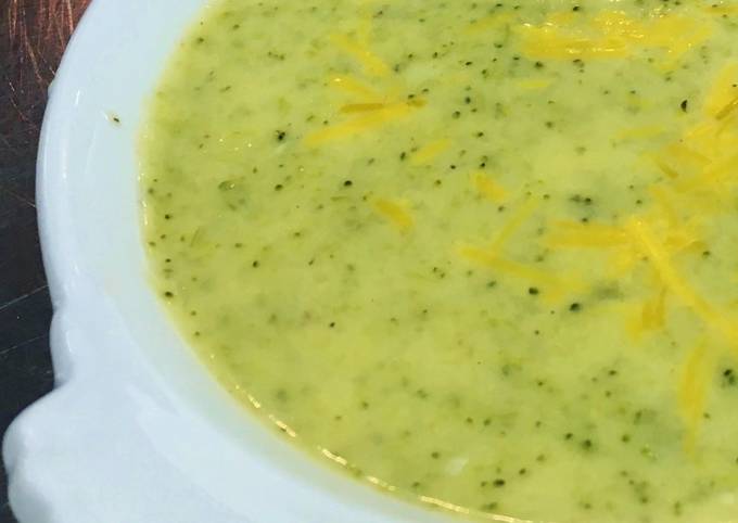 Steps to Make Speedy Cream of Broccoli Cheddar Soup
