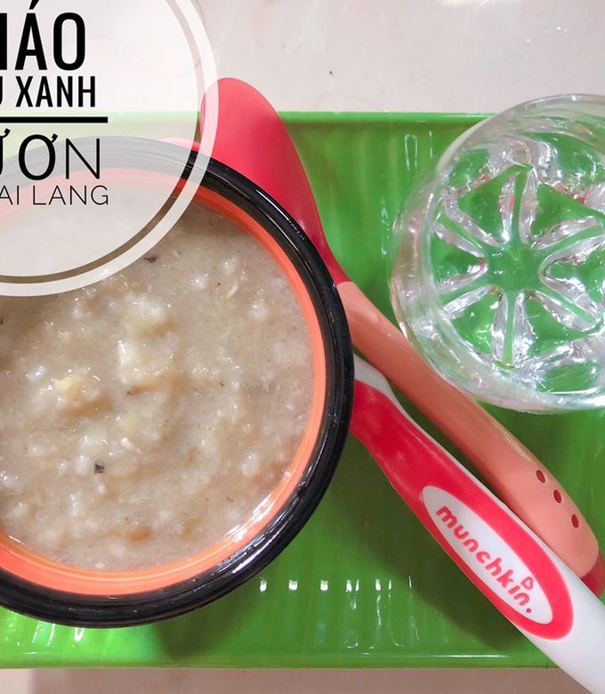 Hình của món Ăn dặm - Cháo lươn đậu xanh khoai lang.