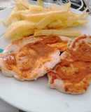 Filetes de pollo al mojo picón