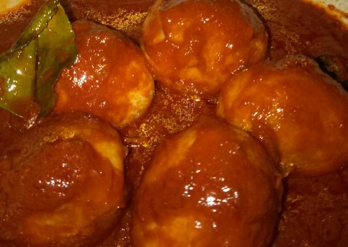 Standar Resep buat Telor balado simpel enak yang istimewa