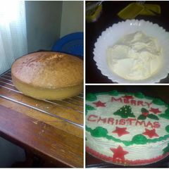 A picture of Vanilla sponge cake.