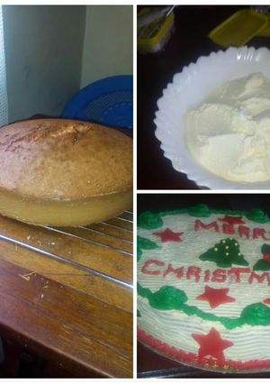 A picture of Vanilla sponge cake.