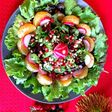 Fresh seasonal salad with French dressing