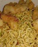 Mì indomie gà popcorn