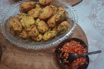 Resep Perkedel tahu toge dan sambel bawang Anti Gagal