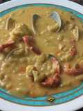 Alubia verdina con marisco