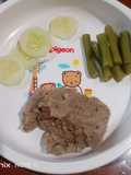 H123. Kentang, Ati Ayam, dan Buncis Kukus (10 month+)