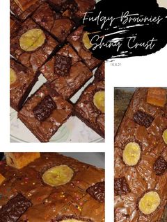 Foto resep Fudgy Brownies Shiny Crust