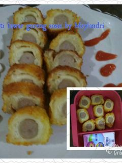Foto resep Roti tawar goreng sosis