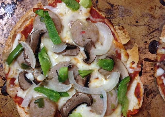 Steps to Make Homemade Personal Pita Pizza