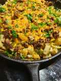 Cheesesteak Potato Skillet