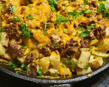 Fresh, Serving Recipe Cheesesteak Potato Skillet Delicious and Healthy