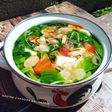 Sayur bening bayam wortel