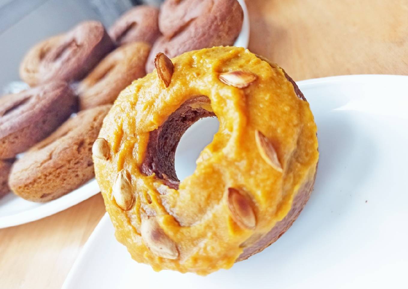 Donuts de calabaza asada