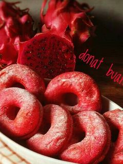 Foto resep Donat Buah Naga